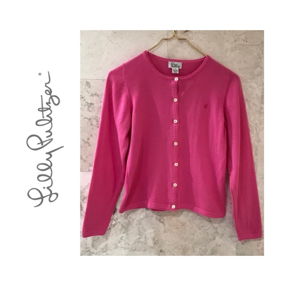 Lilly Pulitzer Other - Lilly Pulitzer {Girls 14} Cardigan Cotton Pink